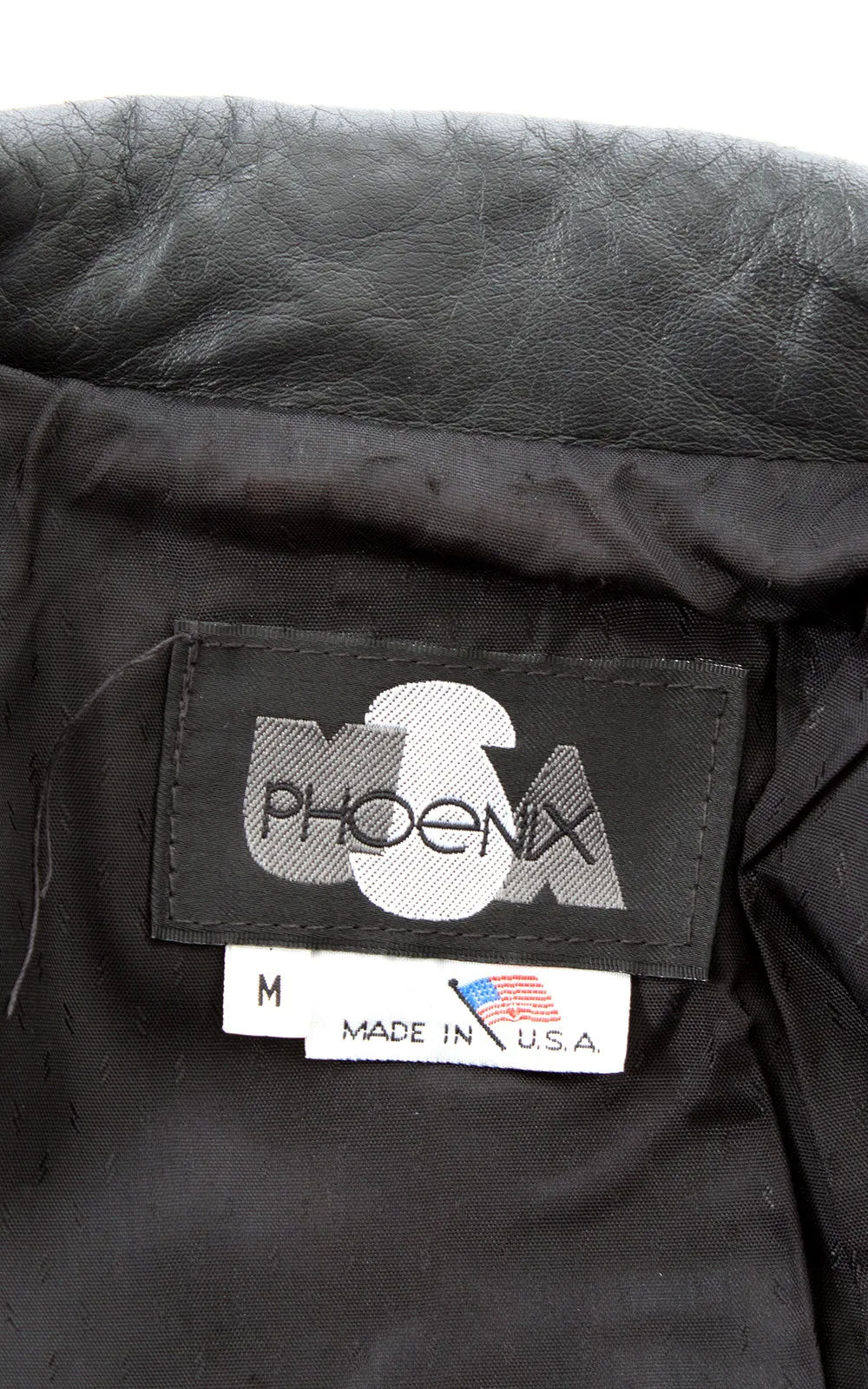 1990s Cropped Leather Moto Jacket | small/medium