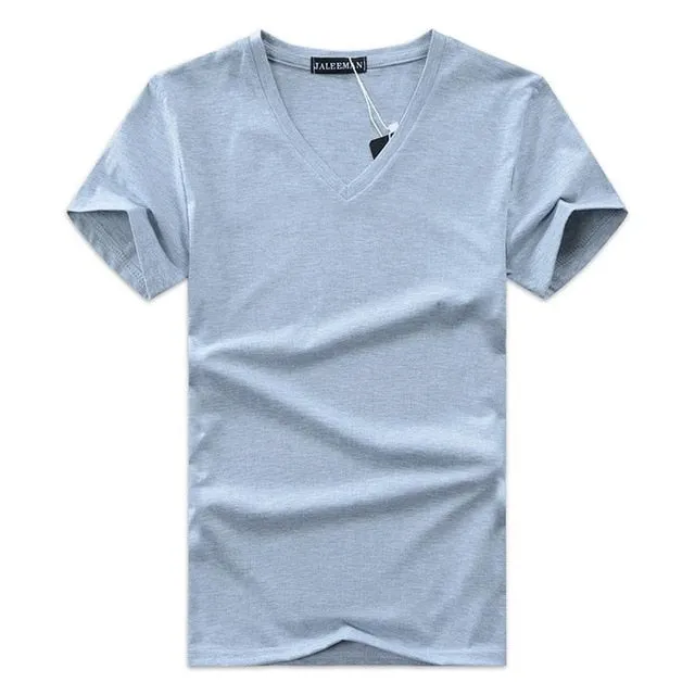 2017 summer Hot selling Men V neck t shirt