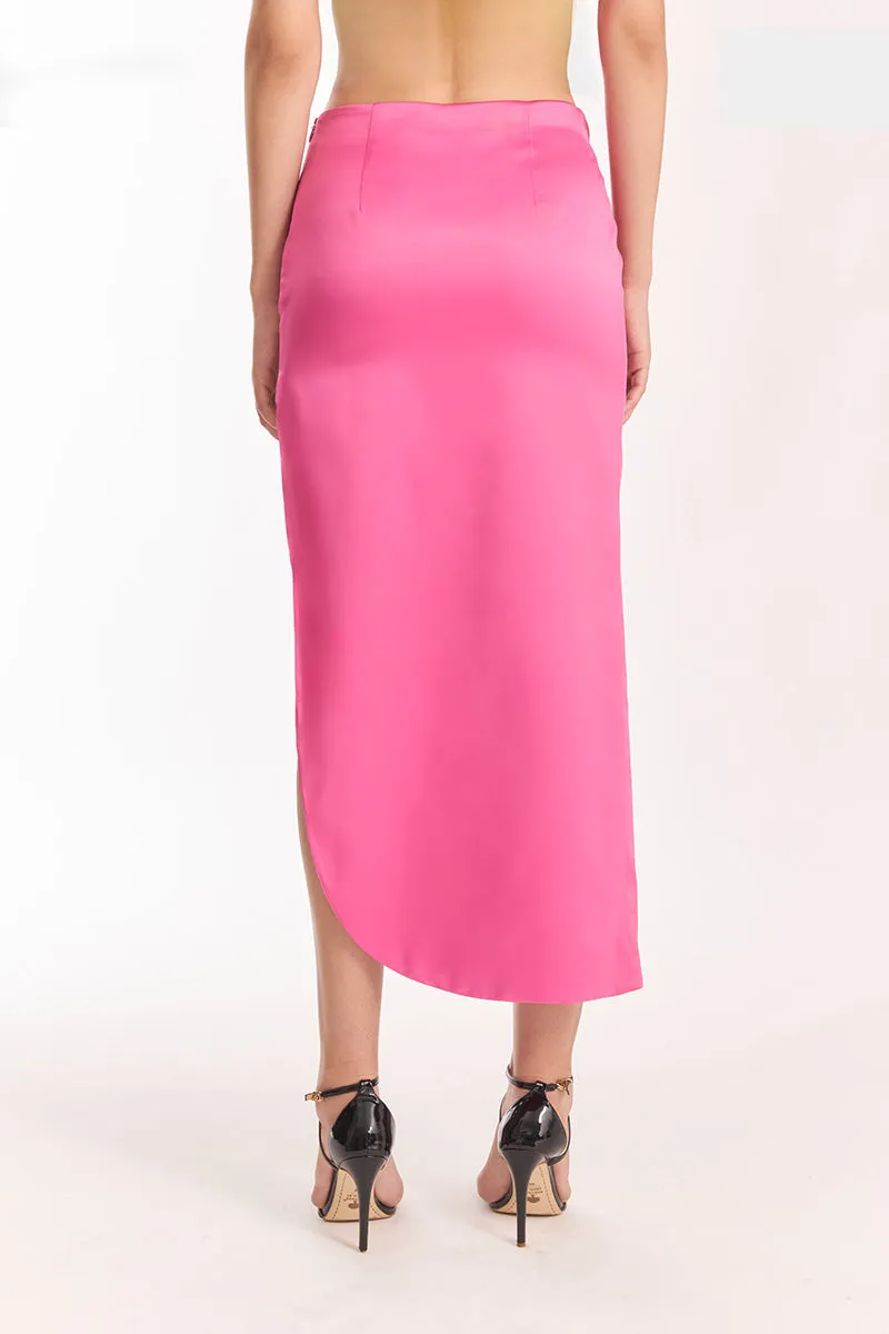 3 CARATS HOT PINK MAXI SKIRT