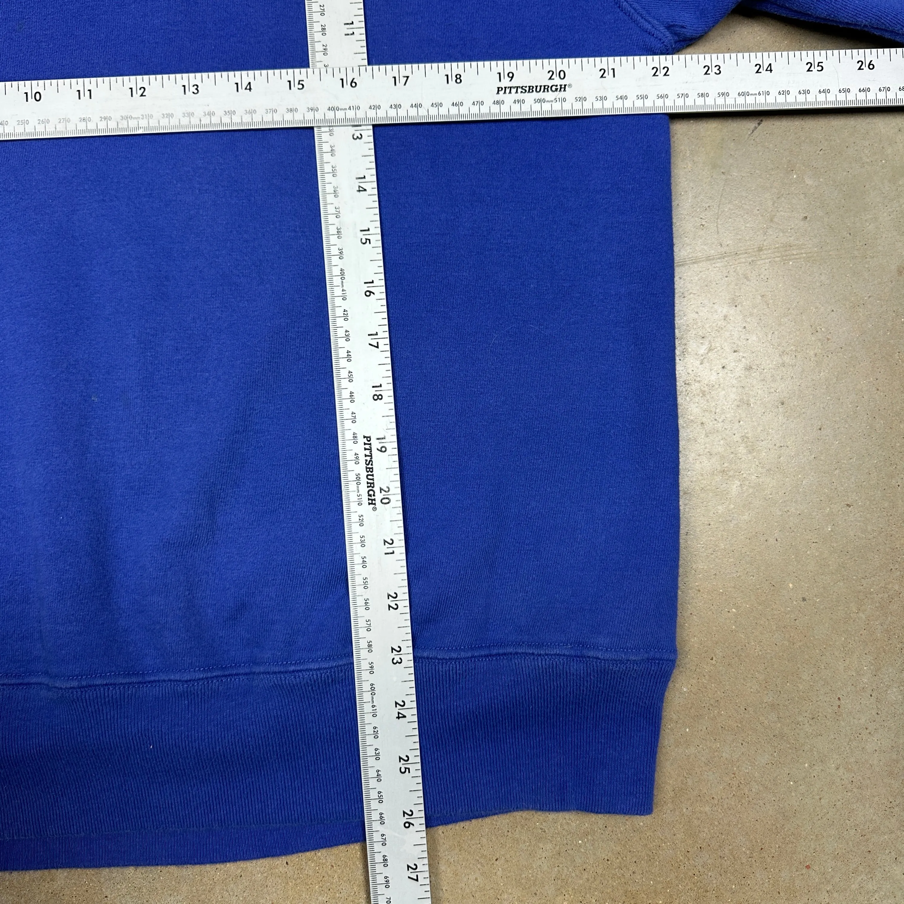 90s Blue Champion Spellout Essential Crewneck Sweatshirt M T04