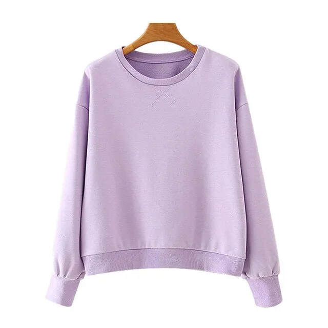 BASIC SOLID SWEATSHIRT