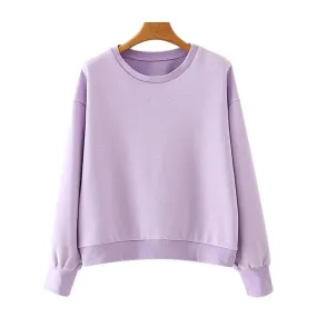 BASIC SOLID SWEATSHIRT
