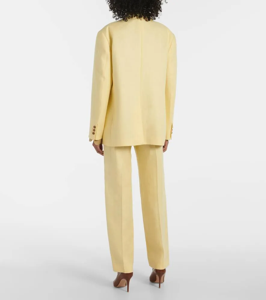 Blaze Milano Milano Clarity Nightbreak linen blazer