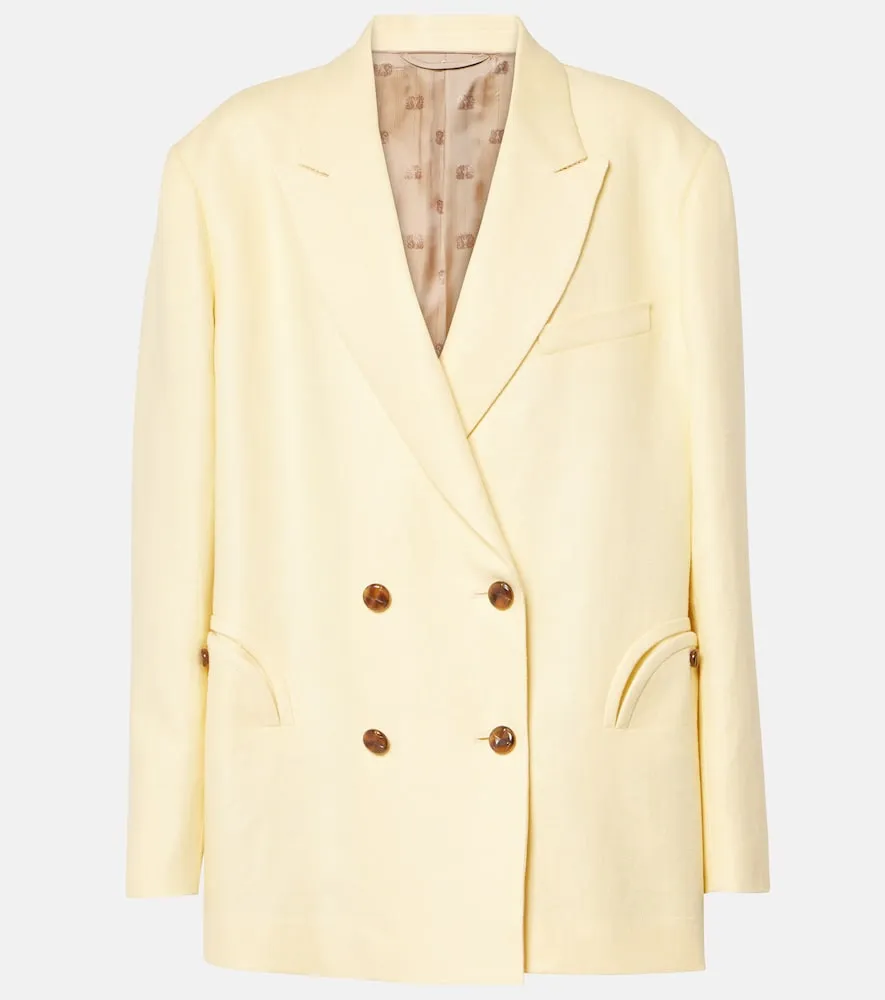 Blaze Milano Milano Clarity Nightbreak linen blazer