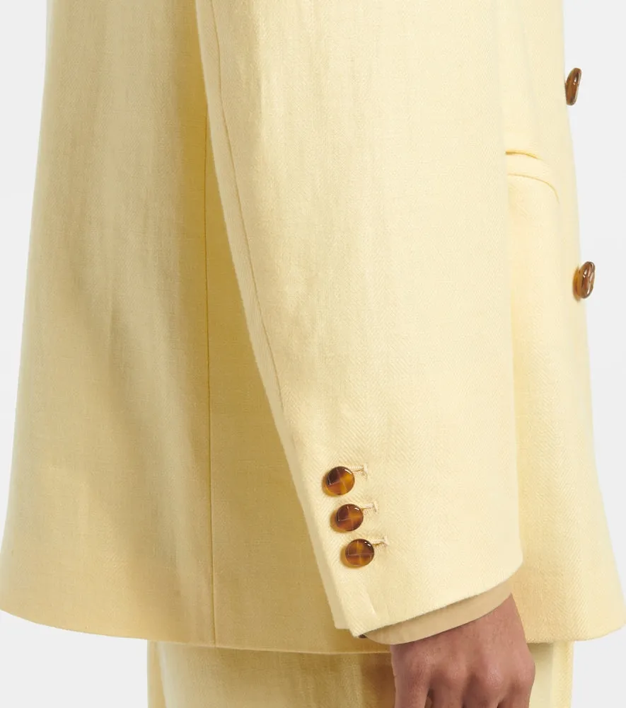 Blaze Milano Milano Clarity Nightbreak linen blazer