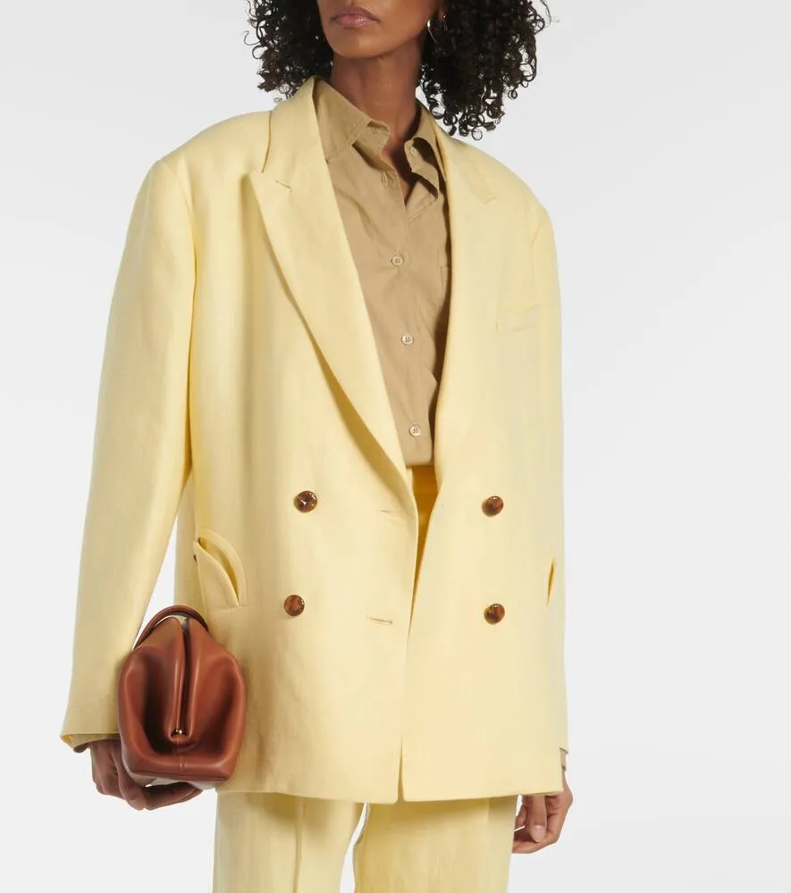 Blaze Milano Milano Clarity Nightbreak linen blazer