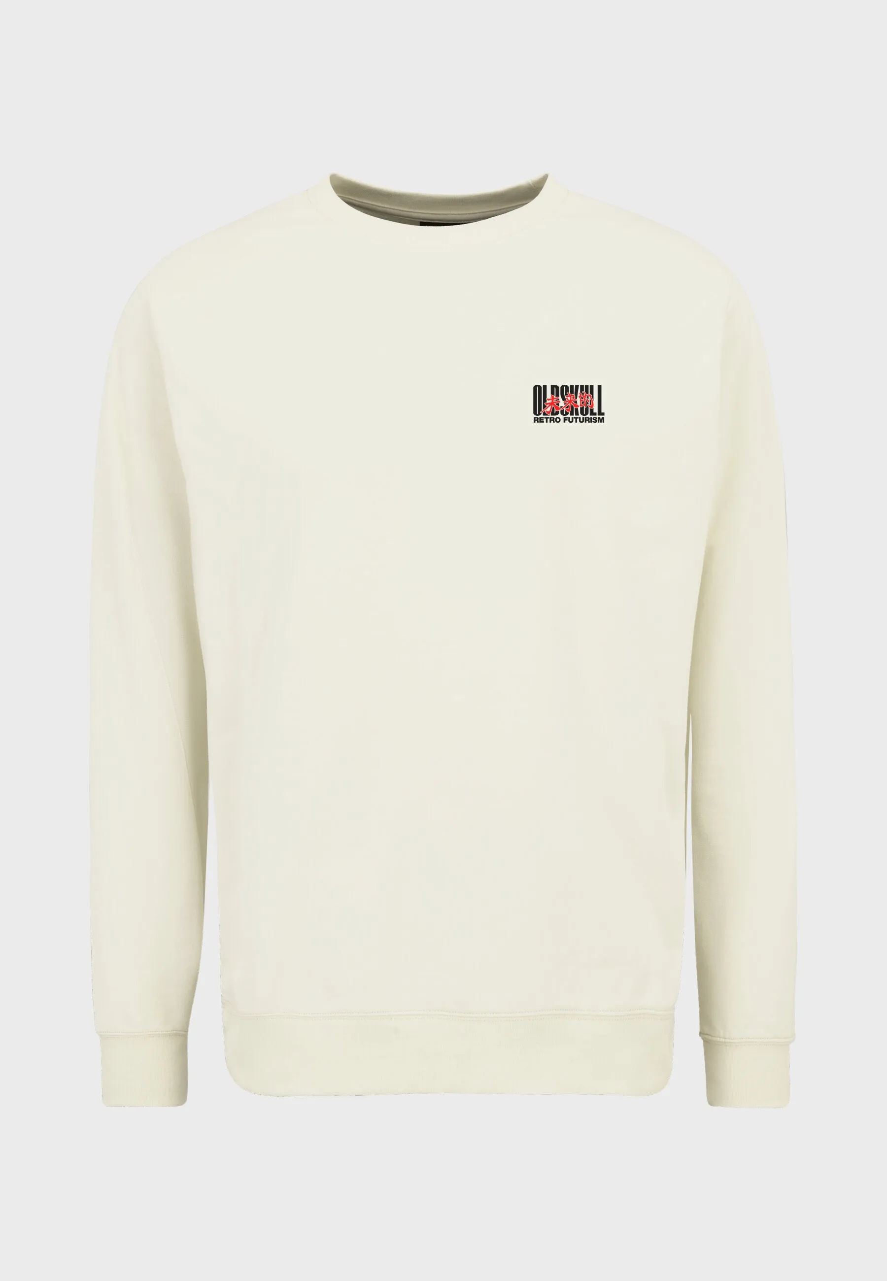 Cyber Racer Backprint Sweatshirt Off White