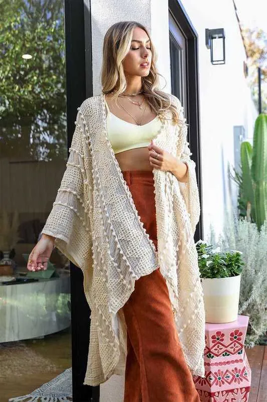 DANA Embroidered Zig Zag Soft Kimono
