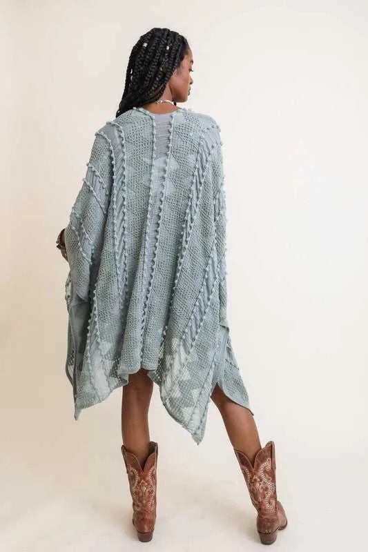DANA Embroidered Zig Zag Soft Kimono