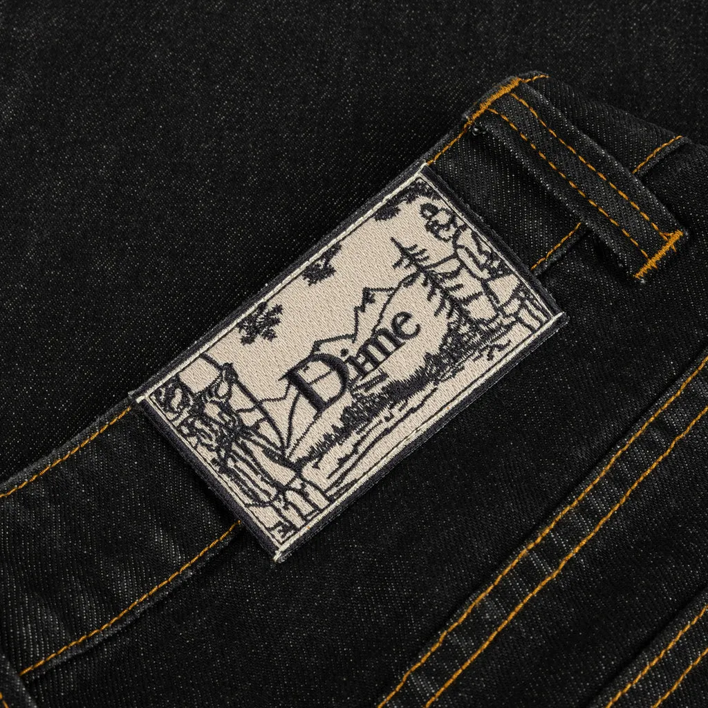 Dime Classic Relaxed Denim Pants - Black Washed
