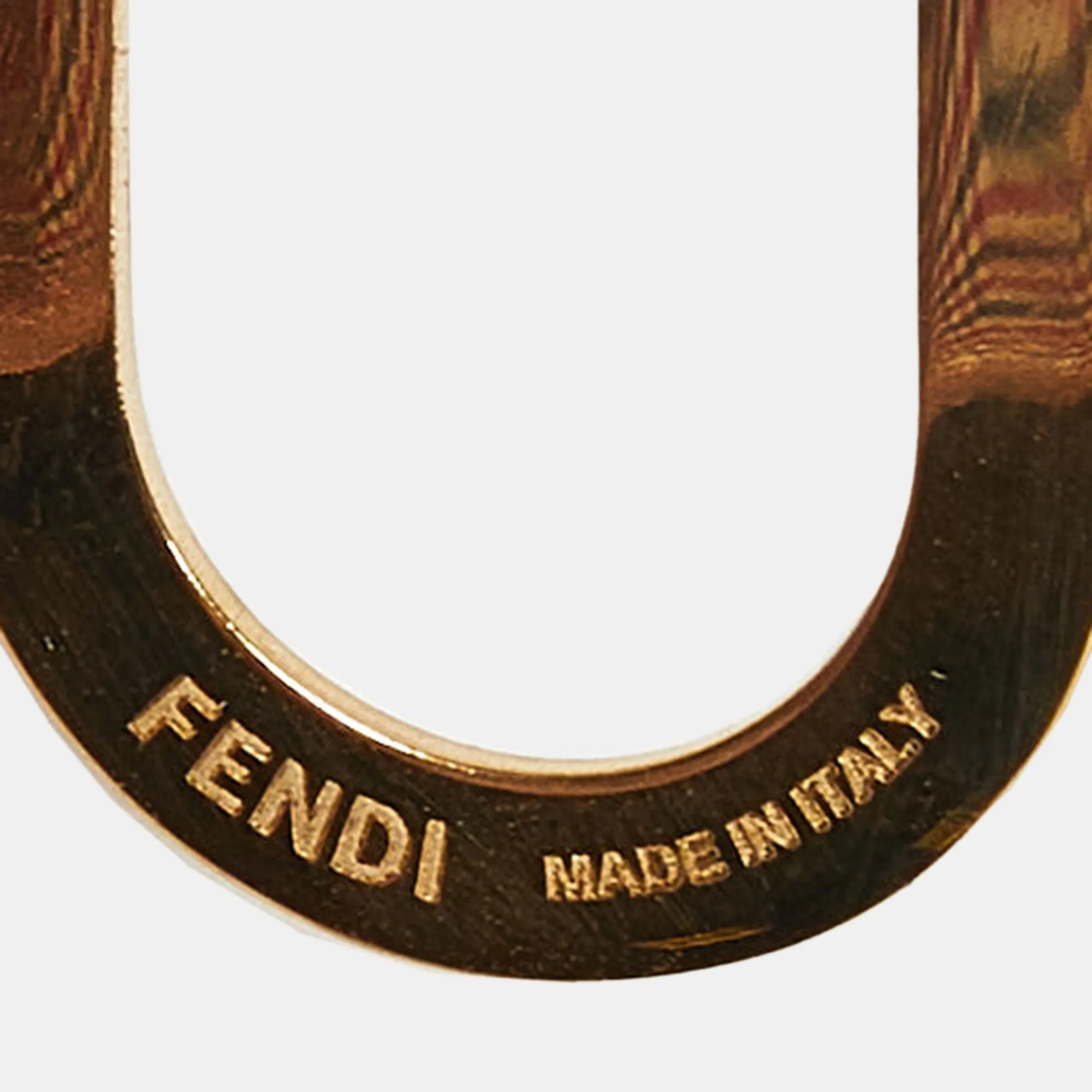 Fendi Ff Gold Tone Headband