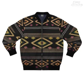 Funky Shaman Black Gold | Native American Lightweight Bomber Jacket