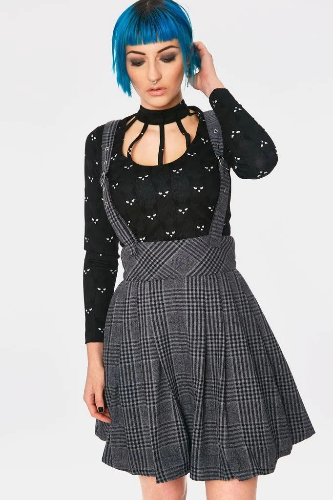 Grey Days High Waisted Skirt