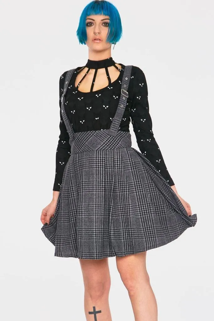 Grey Days High Waisted Skirt