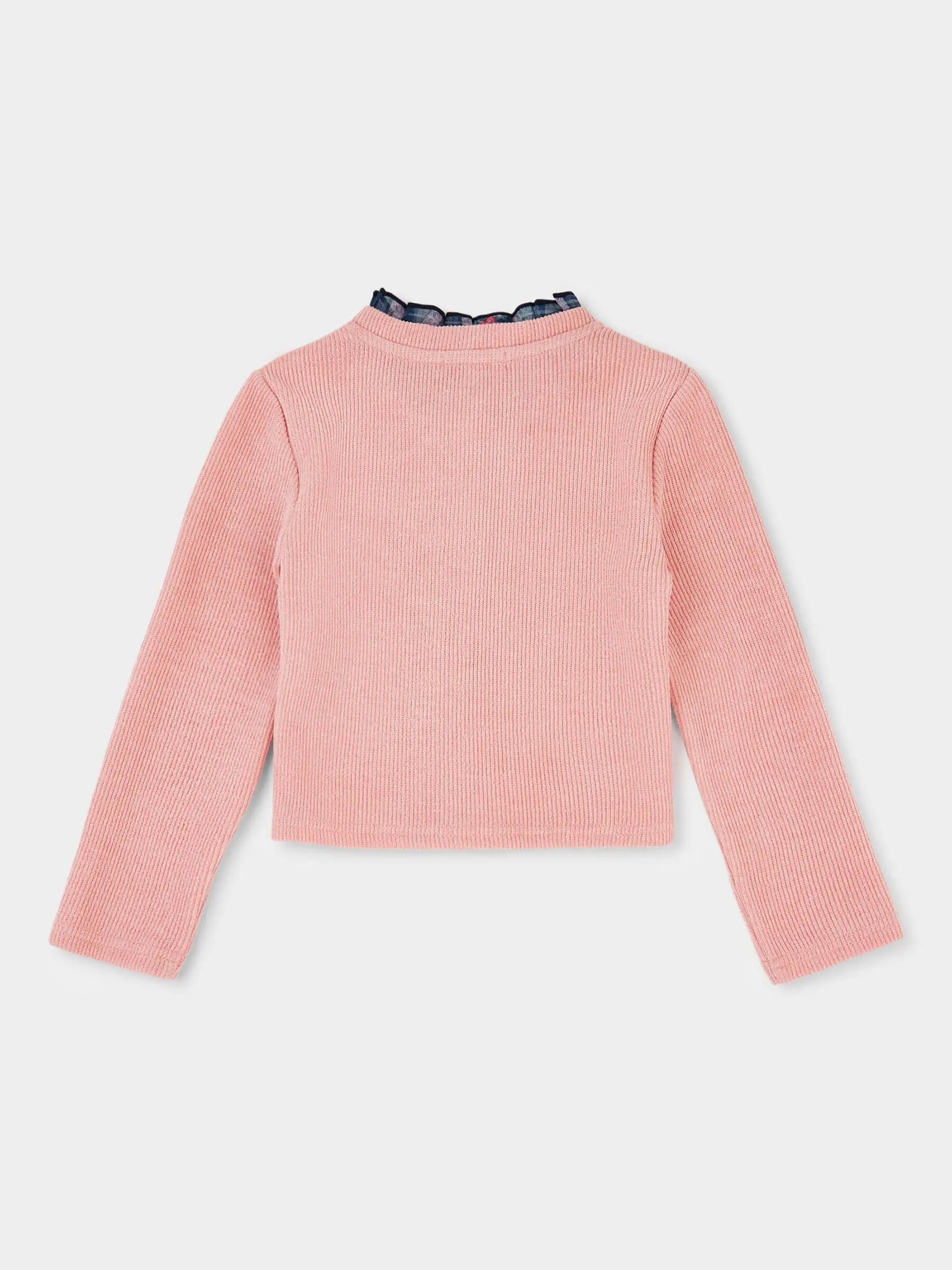 GWD Casey Fine Rib Soft Pink Cardigan