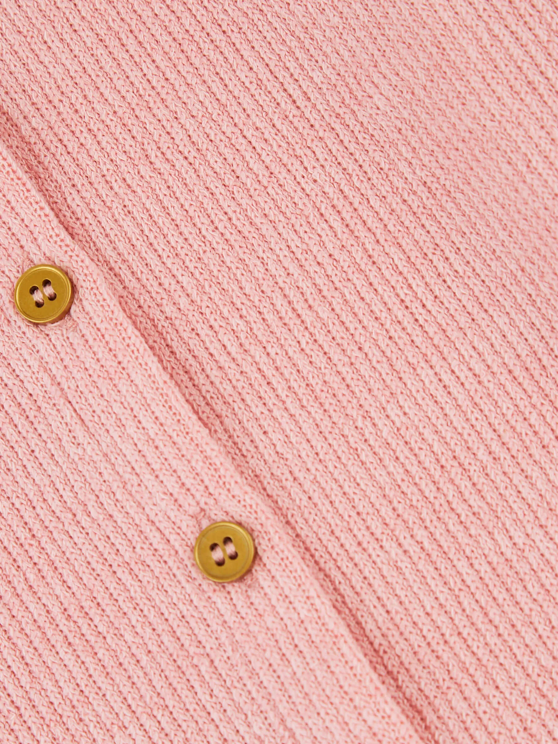 GWD Casey Fine Rib Soft Pink Cardigan