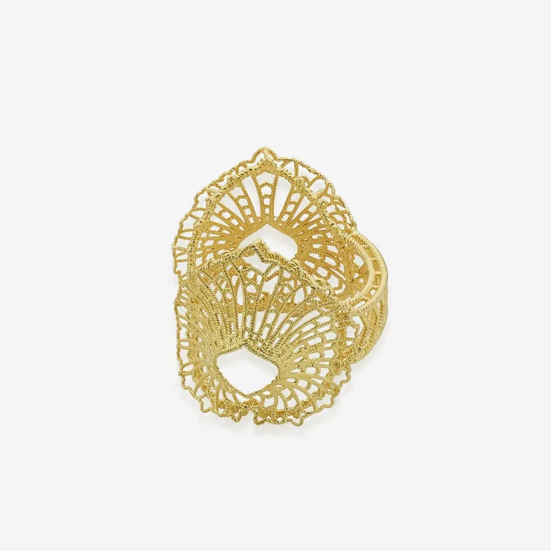 Gypsy Soul Open Front Leaf Cuff