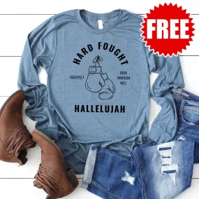 Hard Fought Long Sleeve - Heather Slate