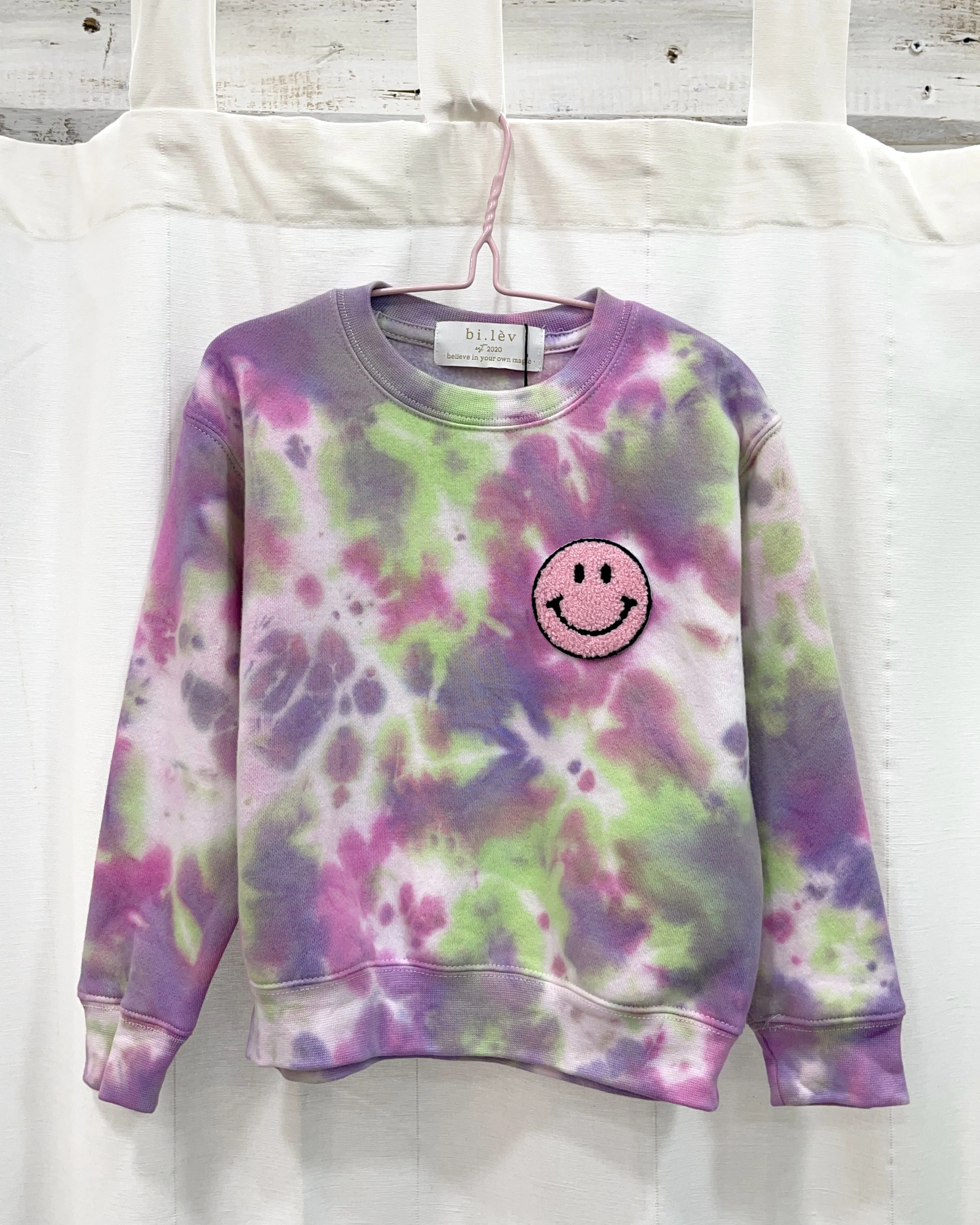 KIDS COTTON CANDY tie-dye sweatshirt
