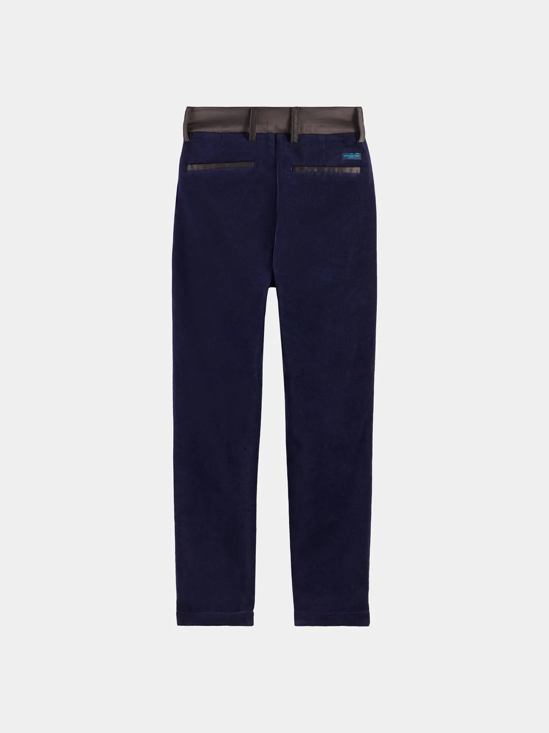 Kids - Relaxed slim fit velvet dress pants