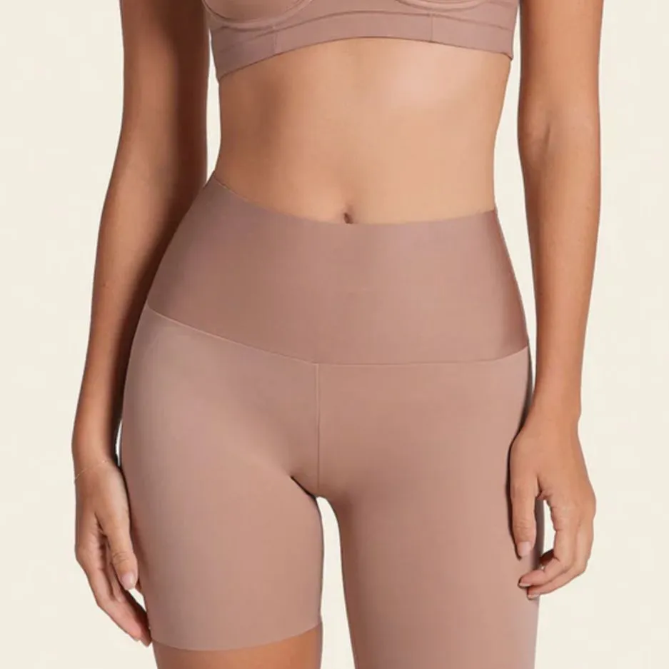 Leonisa Stay-In-Place Seamless Slip Short 012970 in Brown