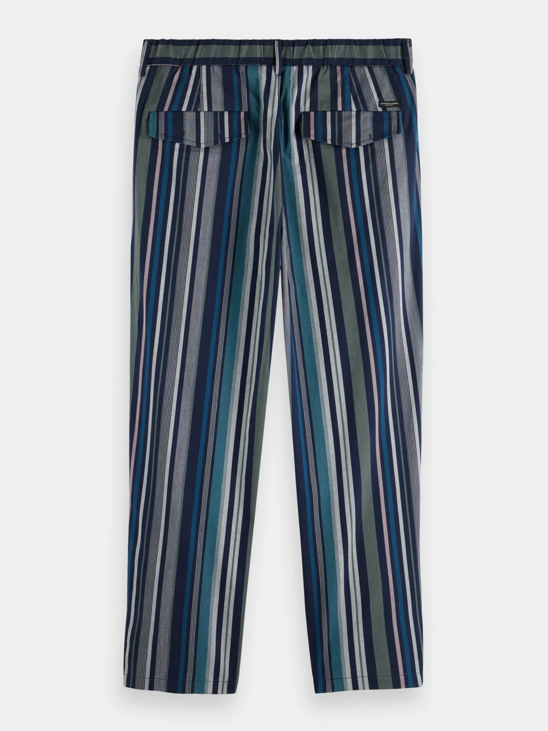 Loose-fit striped chinos