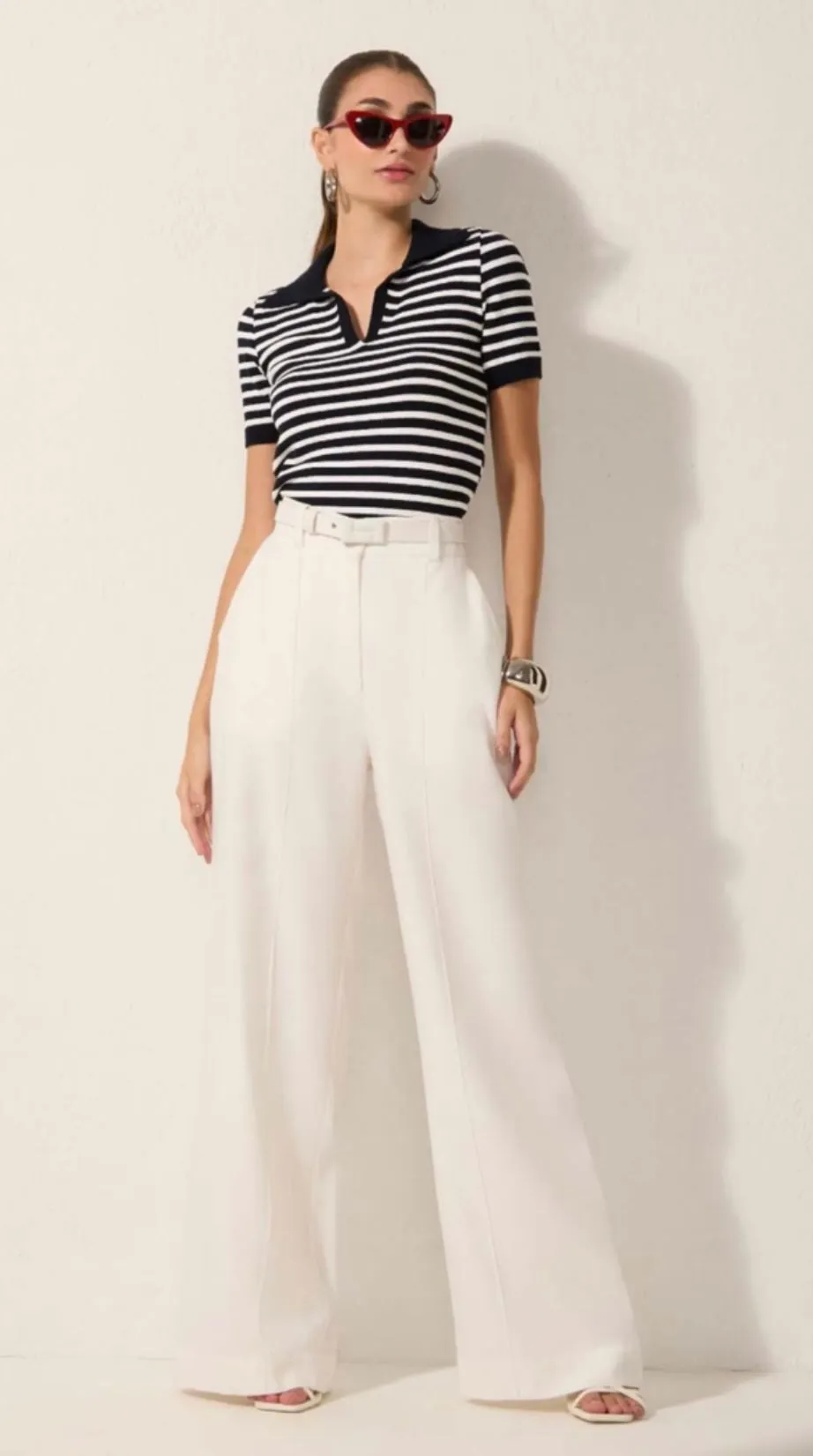 Lore - Wide Leg Pants Thin Belt Essentials