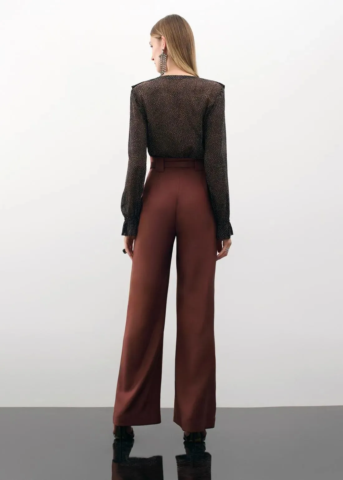 Lore - Wide Leg Pants Thin Belt Essentials