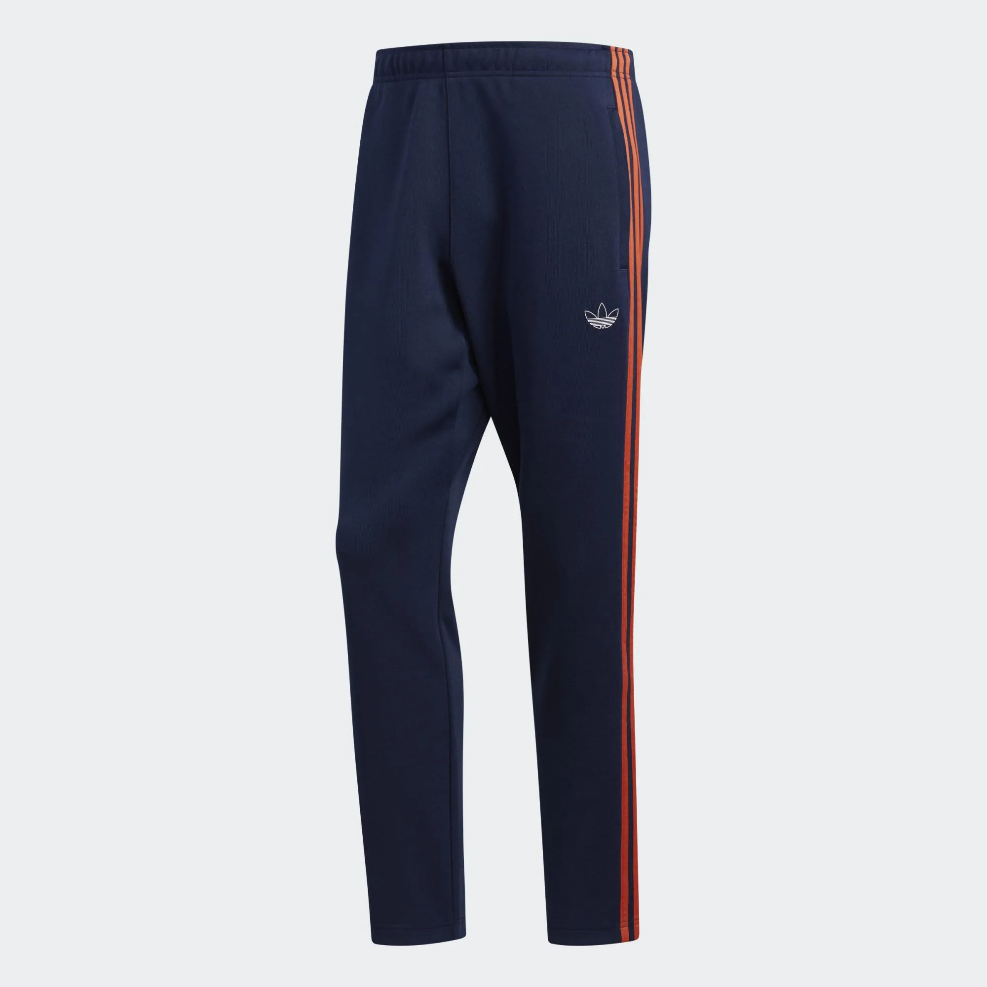 Mens Adidas Originals 3-Stripes Pants Track Pants In Collegiate Navy Raw Amber