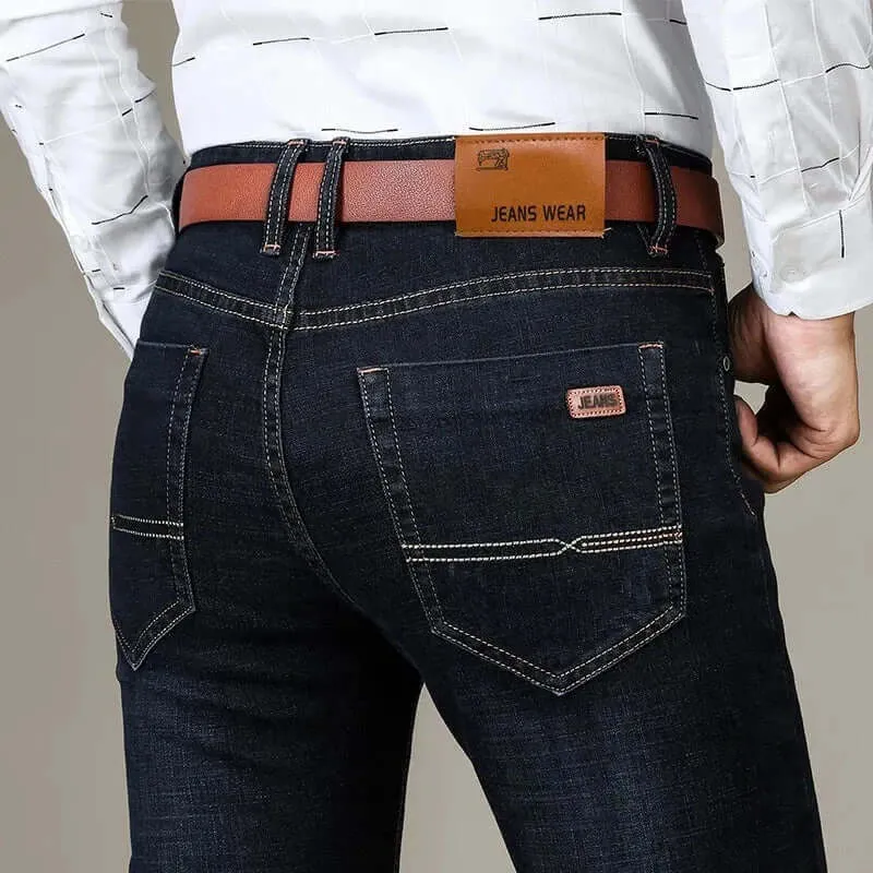 Men's Slim Fit Jeans: Classic Denim Five-Pocket Design
