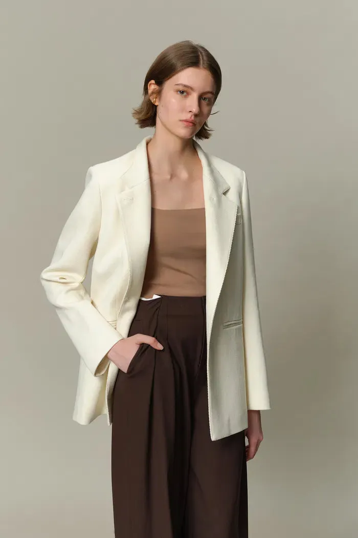 Naomi Blazer in Fine Worsted Wool