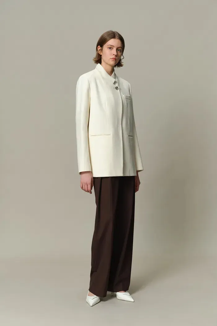 Naomi Blazer in Fine Worsted Wool