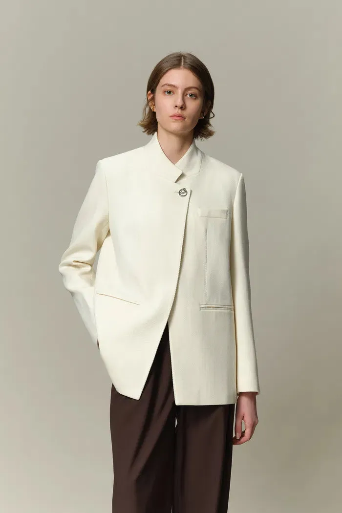 Naomi Blazer in Fine Worsted Wool
