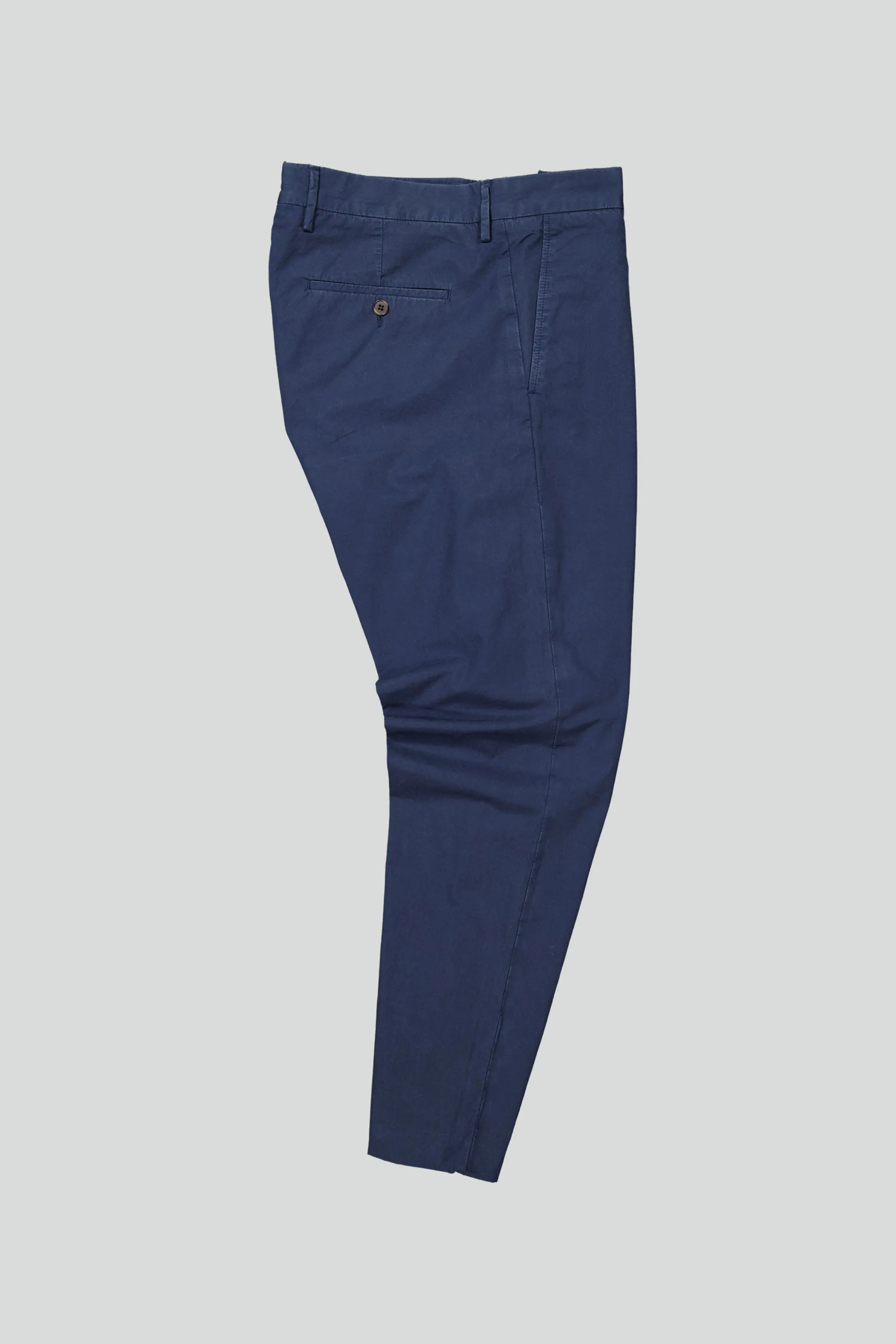 No Nationality Bill Pleated Chino - Navy Blue