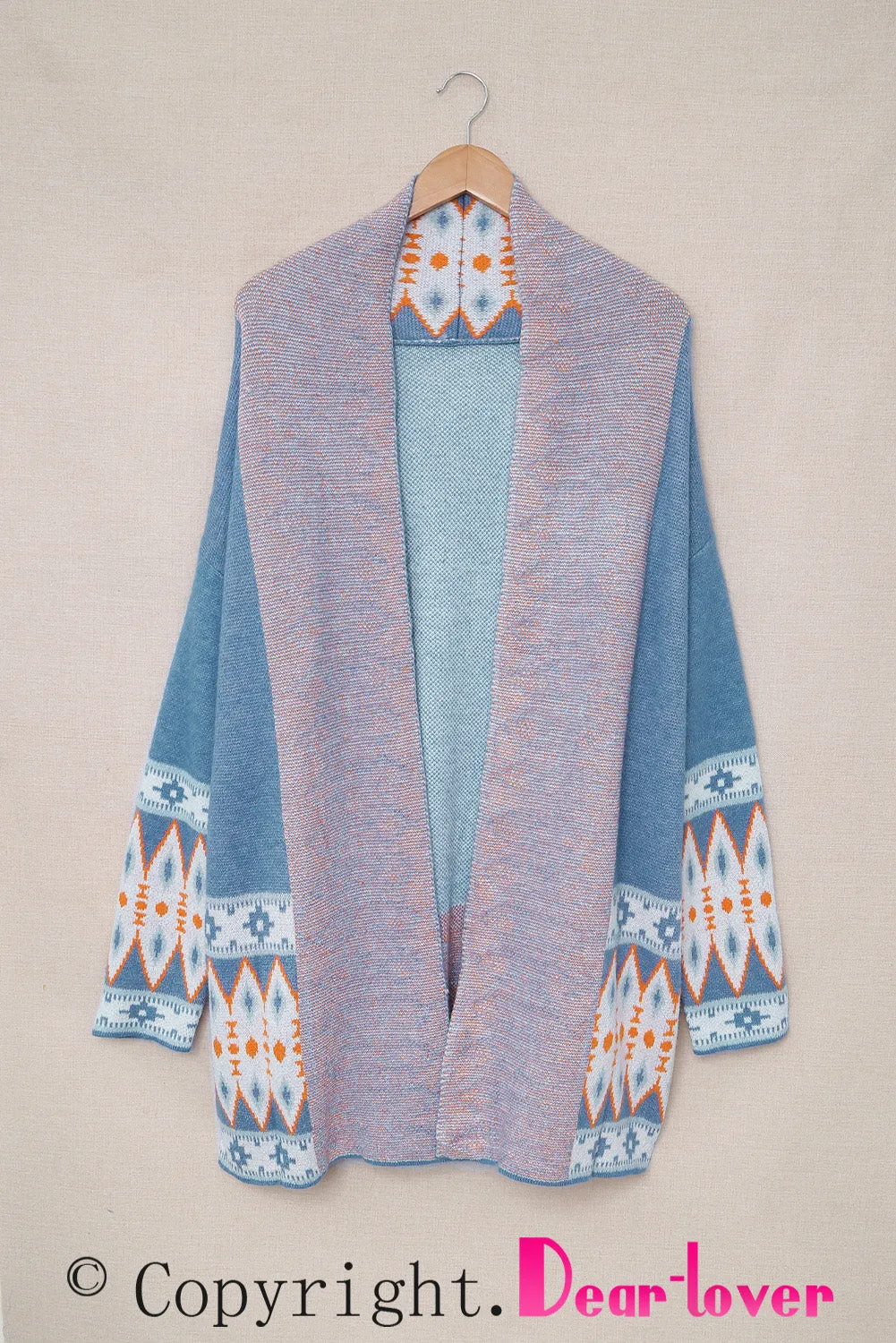 Open Front Knitted Cardigan