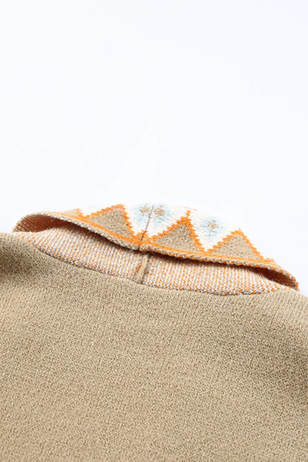 Open Front Knitted Cardigan