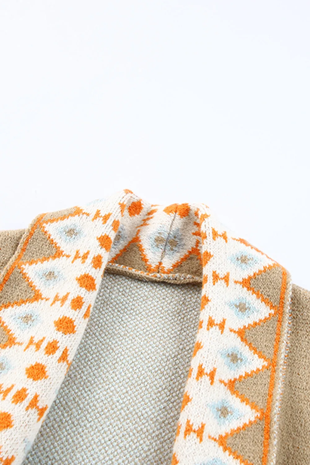 Open Front Knitted Cardigan