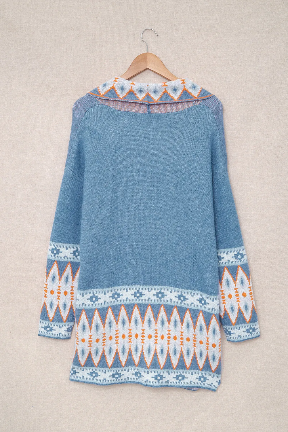 Open Front Knitted Cardigan