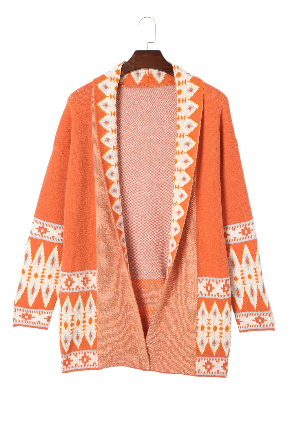 Open Front Knitted Cardigan