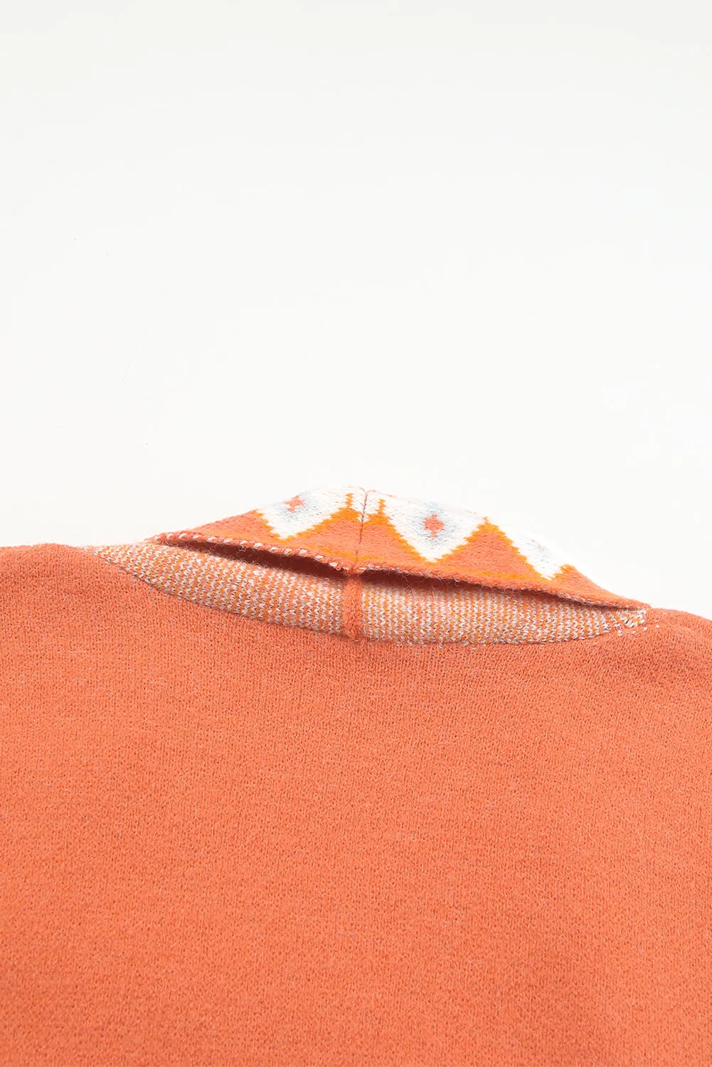Open Front Knitted Cardigan