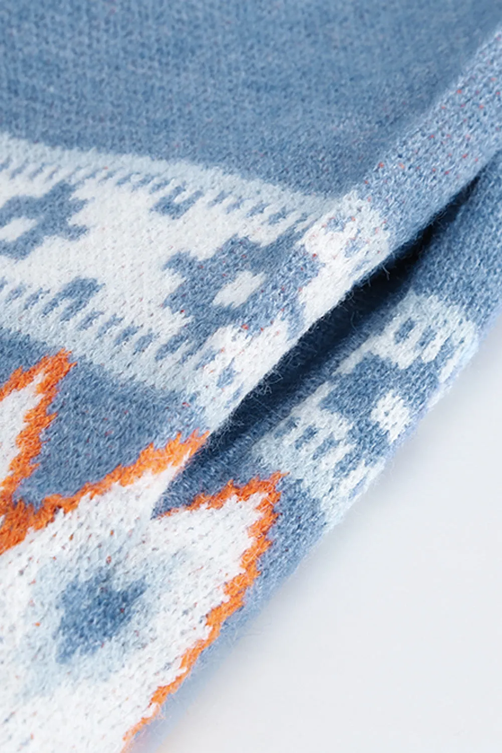 Open Front Knitted Cardigan