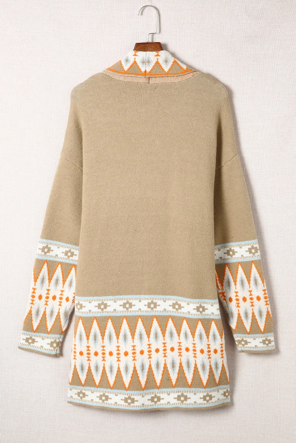 Open Front Knitted Cardigan
