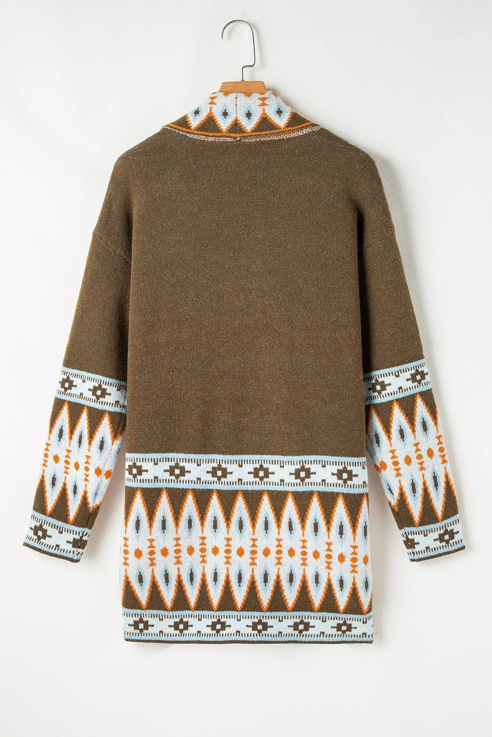 Open Front Knitted Cardigan