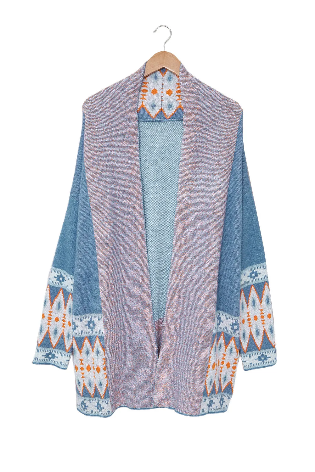 Open Front Knitted Cardigan