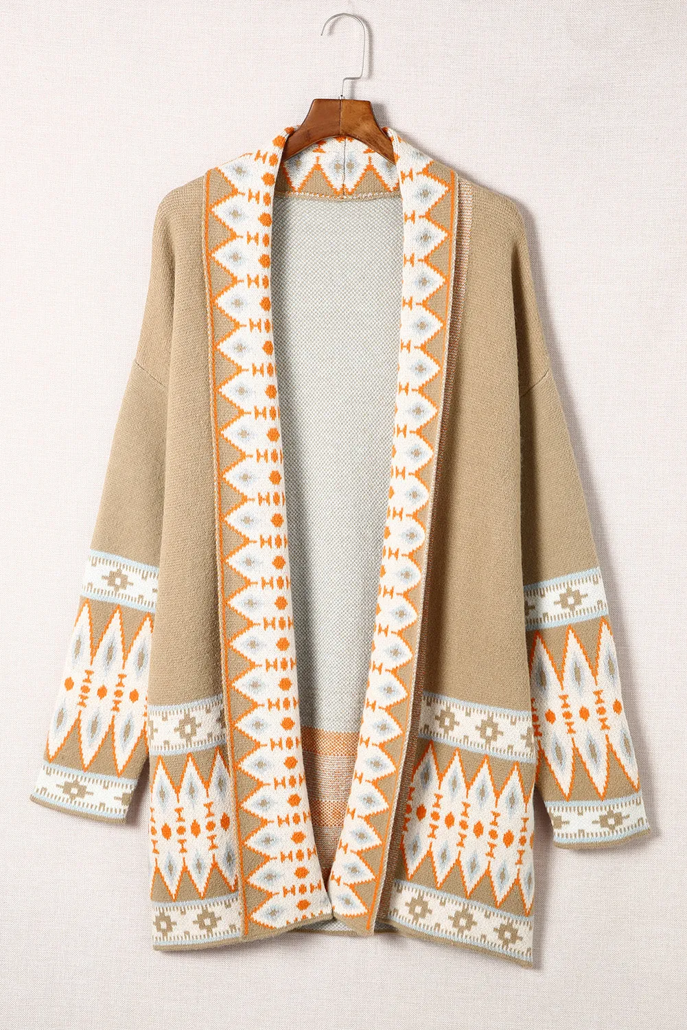 Open Front Knitted Cardigan