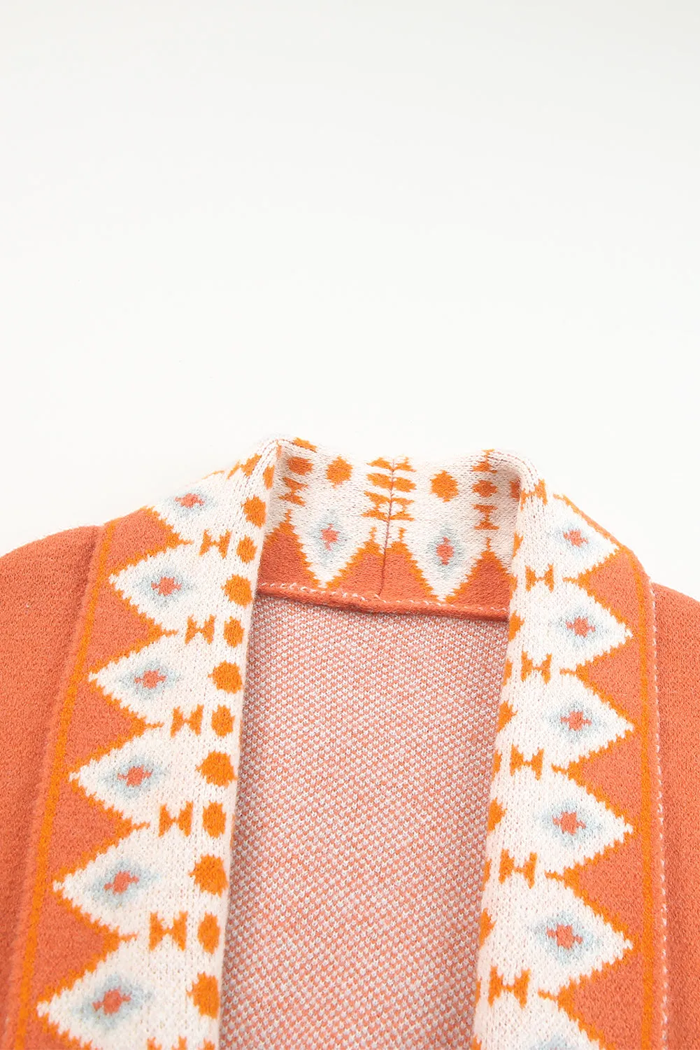 Open Front Knitted Cardigan