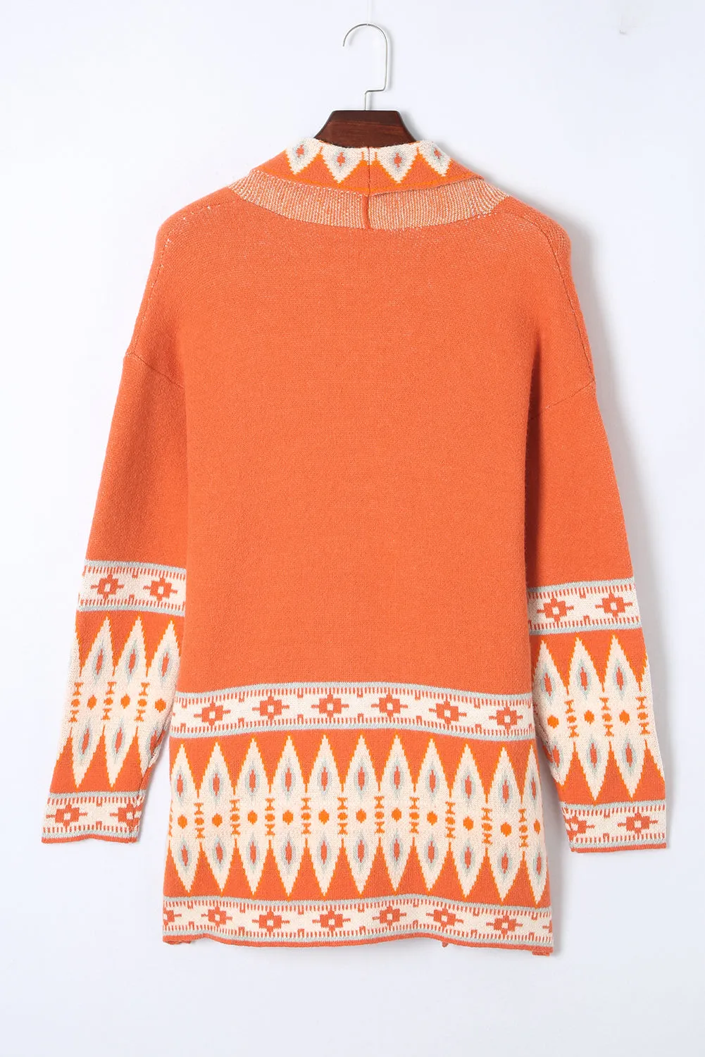 Open Front Knitted Cardigan