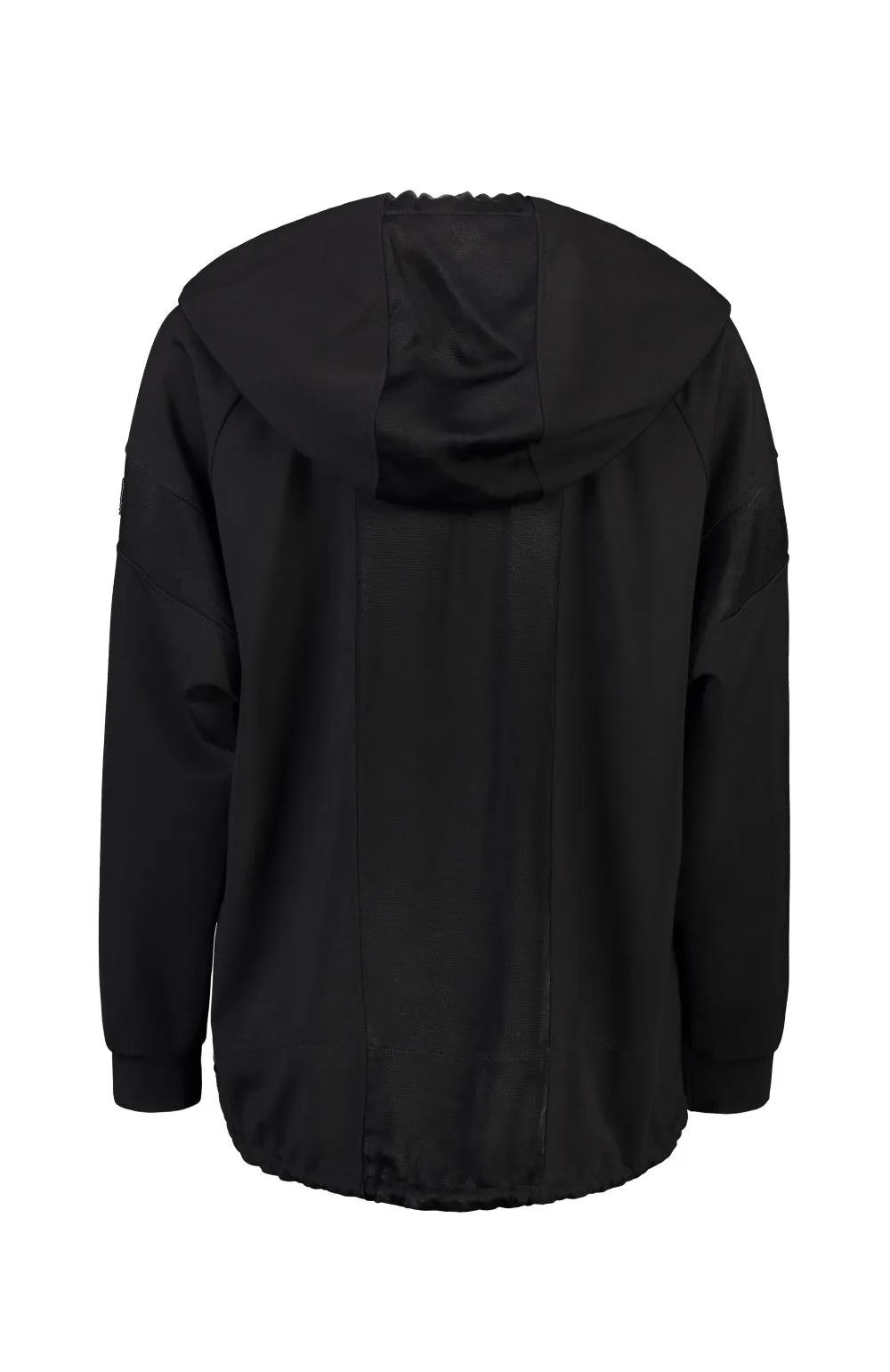Paula Ryan Relaxed Zipped Hooded Bomber - Black/Gold