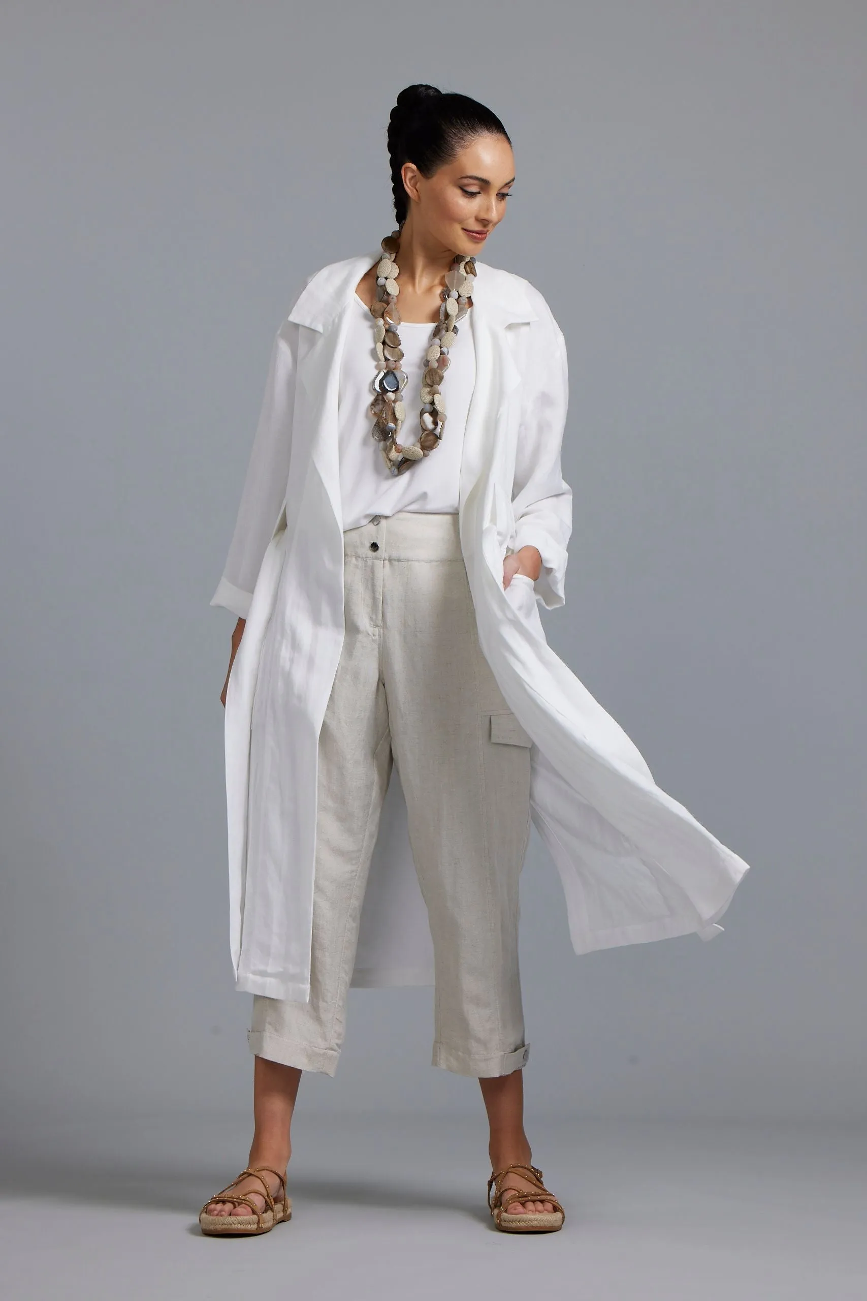 Paula Ryan Washer Linen Duster