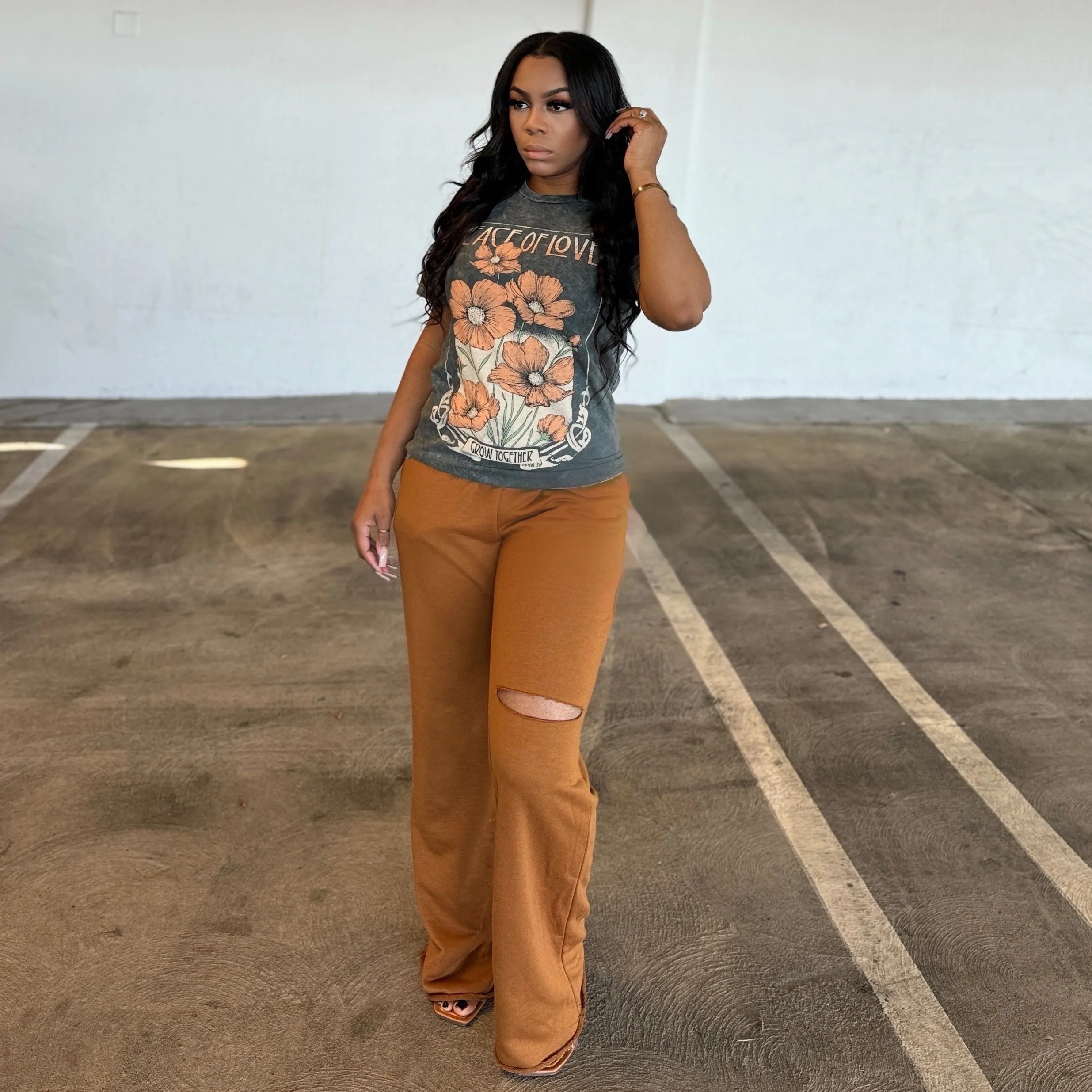Perfect Cotton Pocket Pant| Caramel